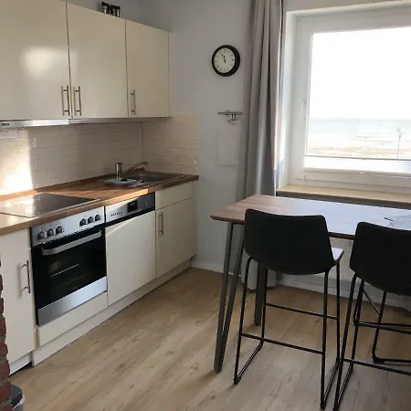 公寓 Fusslaeufig-zum-strand-wohnung-tidenblick-mit-balkon 维特丁